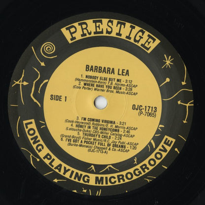 Barbara Lea / Barbara Lea With The Johnny Windhurst Quintets (OJC-1713) LP US OJC｜中古LP