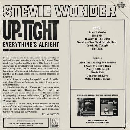 Stevie Wonder / スティーヴィ・ワンダー / Up Tight (M5-183V1)