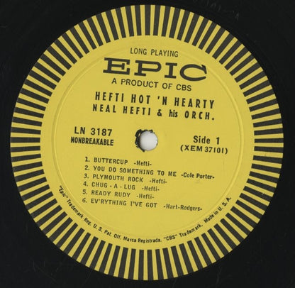 Neal Hefti / ニール・ヘフティ / Hefti Hot 'n Hearty (LN 3187)