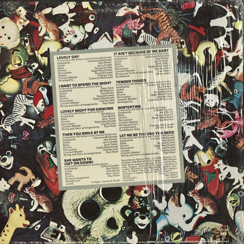 Bill Withers / ビル・ウィザース / Menagerie (JC 34903)