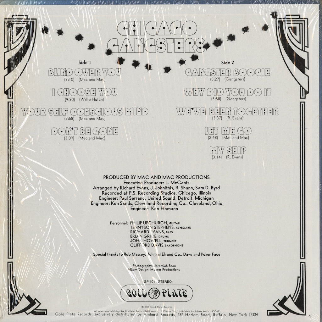 Chicago Gangsters - Blind Over You (GP 1011) 1975 US Gold Plate｜中古LP