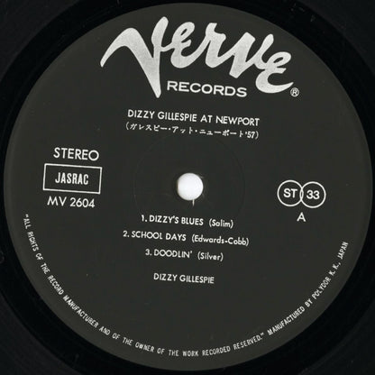 Dizzy Gillespie / ディジー・ガレスピー / At Newport (MV 4021)