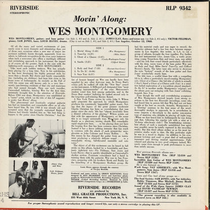 Wes Montgomery - Movin' Along (RLP 9342) 1961 US Riverside｜中古LP