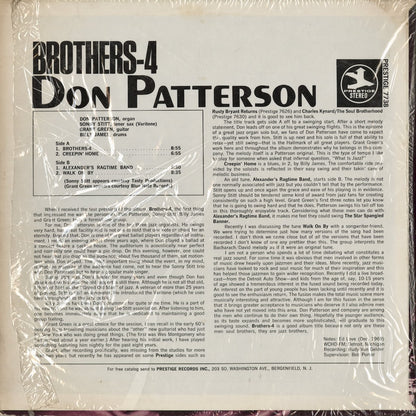 Don Patterson With Sonny Stitt - Brothers-4 (PRST 7738) 1969 US Prestige｜中古LP