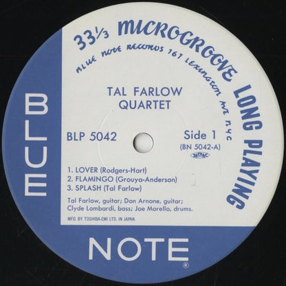 Tal Farlow / タル・ファーロウ / Tal Farlow Quartet (BN 5042)