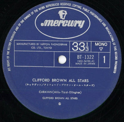 Clifford Brown - Clifford Brown All Stars (BT-1322) LP 1974 JPN Mercury｜中古LP