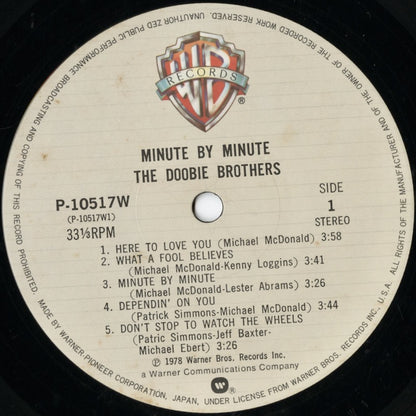 The Doobie Brothers / ドゥービー・ブラザーズ / Minute By Minute (P-10517W)