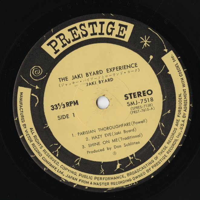 Jaki Byard / ジャッキ・バイアード / The Jaki Byard Experience (SMJ-7518)