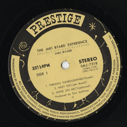 Jaki Byard / ジャッキ・バイアード / The Jaki Byard Experience (SMJ-7518)