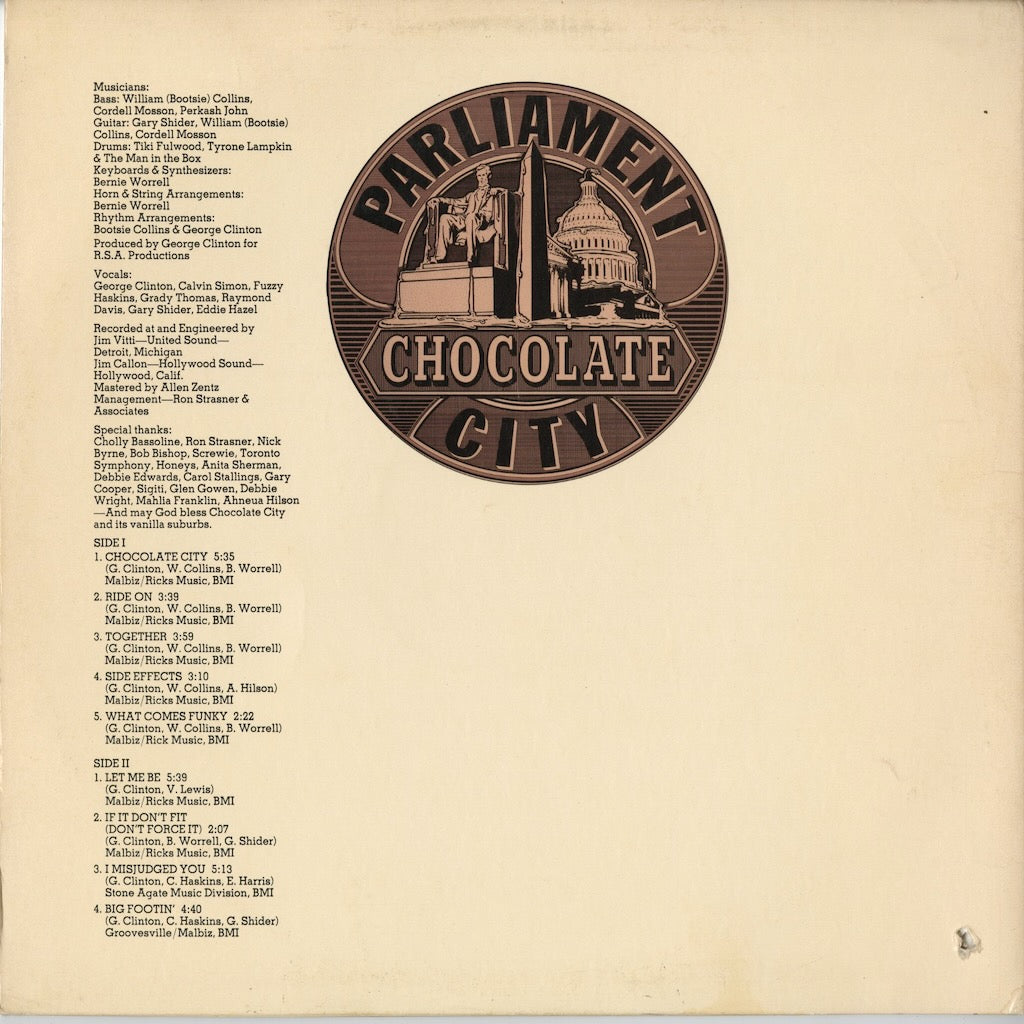 Parliament - Chocolate City (NBLP 7014) 1975 US Casablanca｜中古LP