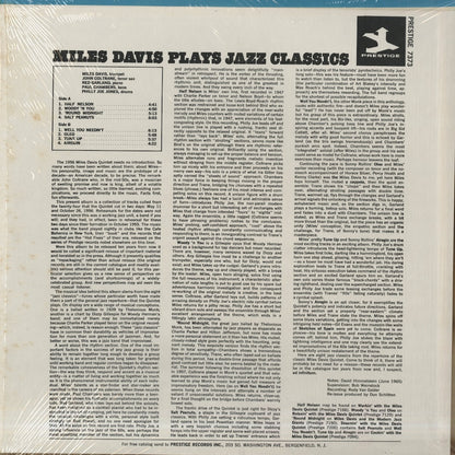 Miles Davis / マイルス・デイヴィス / Miles Plays Jazz Classics (PRST 7373)