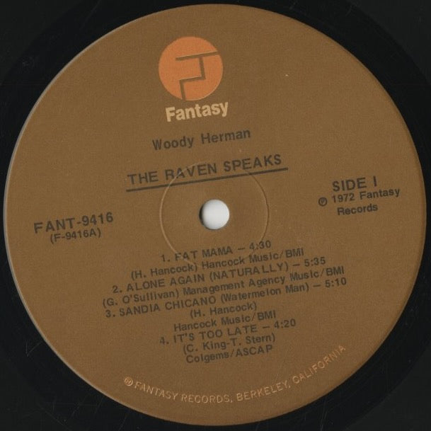 Woody Herman – The Raven Speaks (FANT-9416) LP 1972 US Fantasy | 中古LP