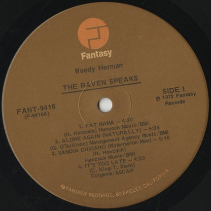 Woody Herman – The Raven Speaks (FANT-9416) LP 1972 US Fantasy | 中古LP