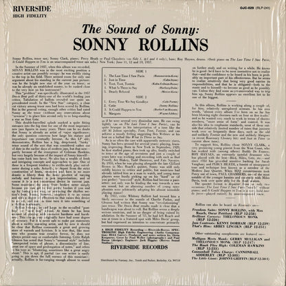 Sonny Rollins / ソニー・ロリンズ / The Sound Of Sonny (OJC-029)