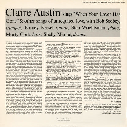 Claire Austin / クレア・オースティン / When Your Lover Has Gone (OJC-1711)