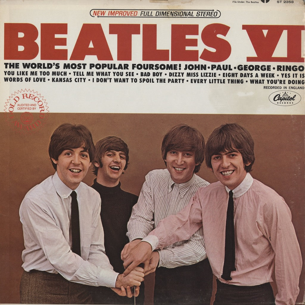 The Beatles Beatles VI ST-2358 LP 1960s USA Capitol Rainbow Label Stereo