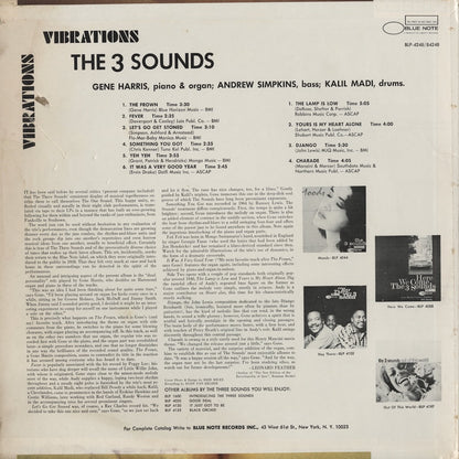 The Three Sounds - Vibrations (BLP 4248) LP 1967 US Blue Note｜中古LP
