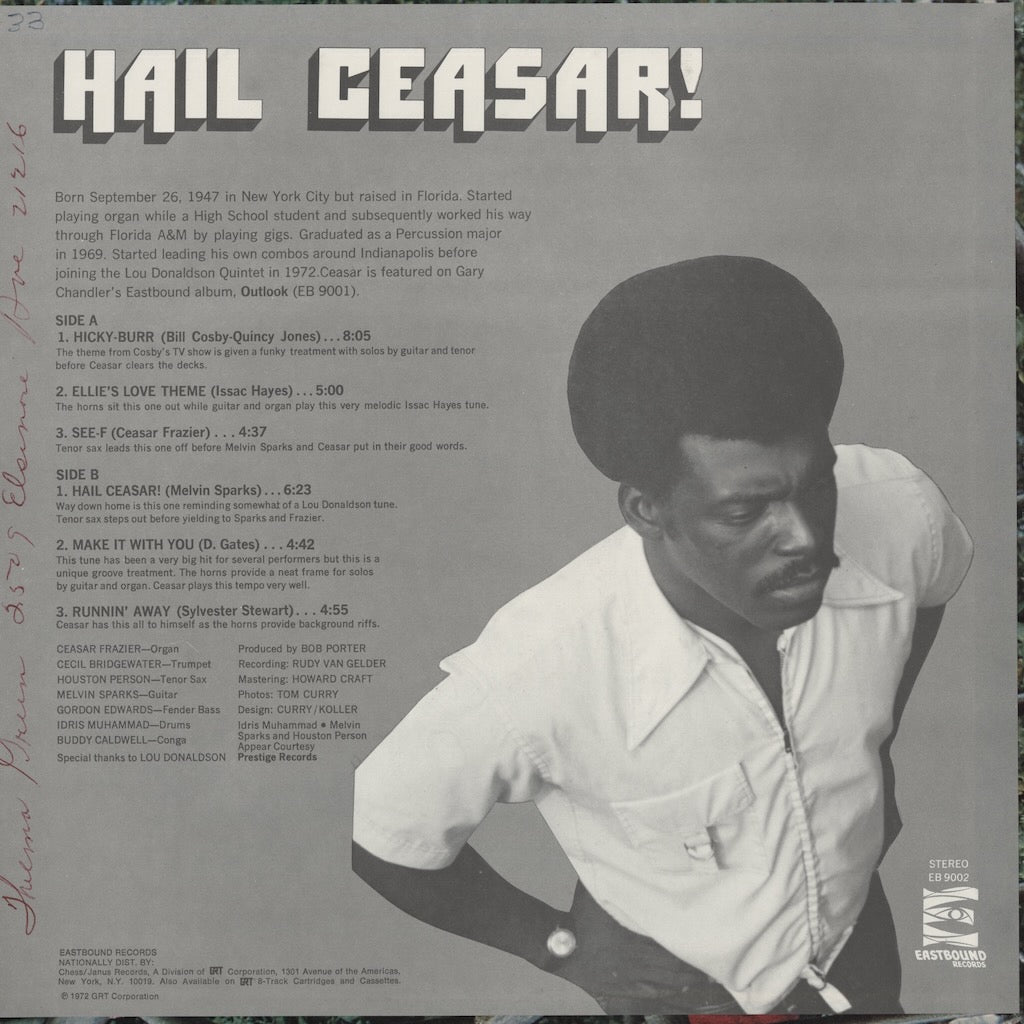 Ceasar Frazier – Hail Ceasar! (EB 9002) LP 1972 US Eastbound Records オリジナル盤