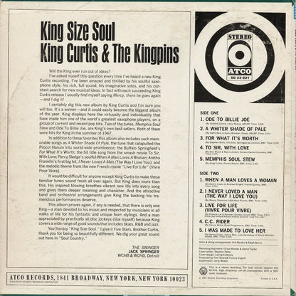 King Curtis - King Size Soul (SD 33-231) 1967 US Atco｜中古LP
