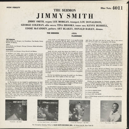 Jimmy Smith - The Sermon! (BLP 4011) 1962 US Blue Note｜中古LP