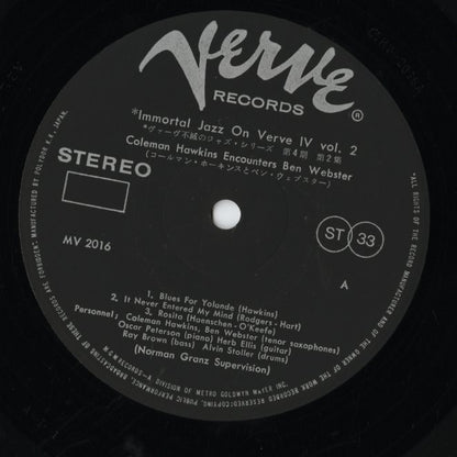 Coleman Hawkins, Ben Webster / Coleman Hawkins Encounters Ben Webster  (MV 2016)