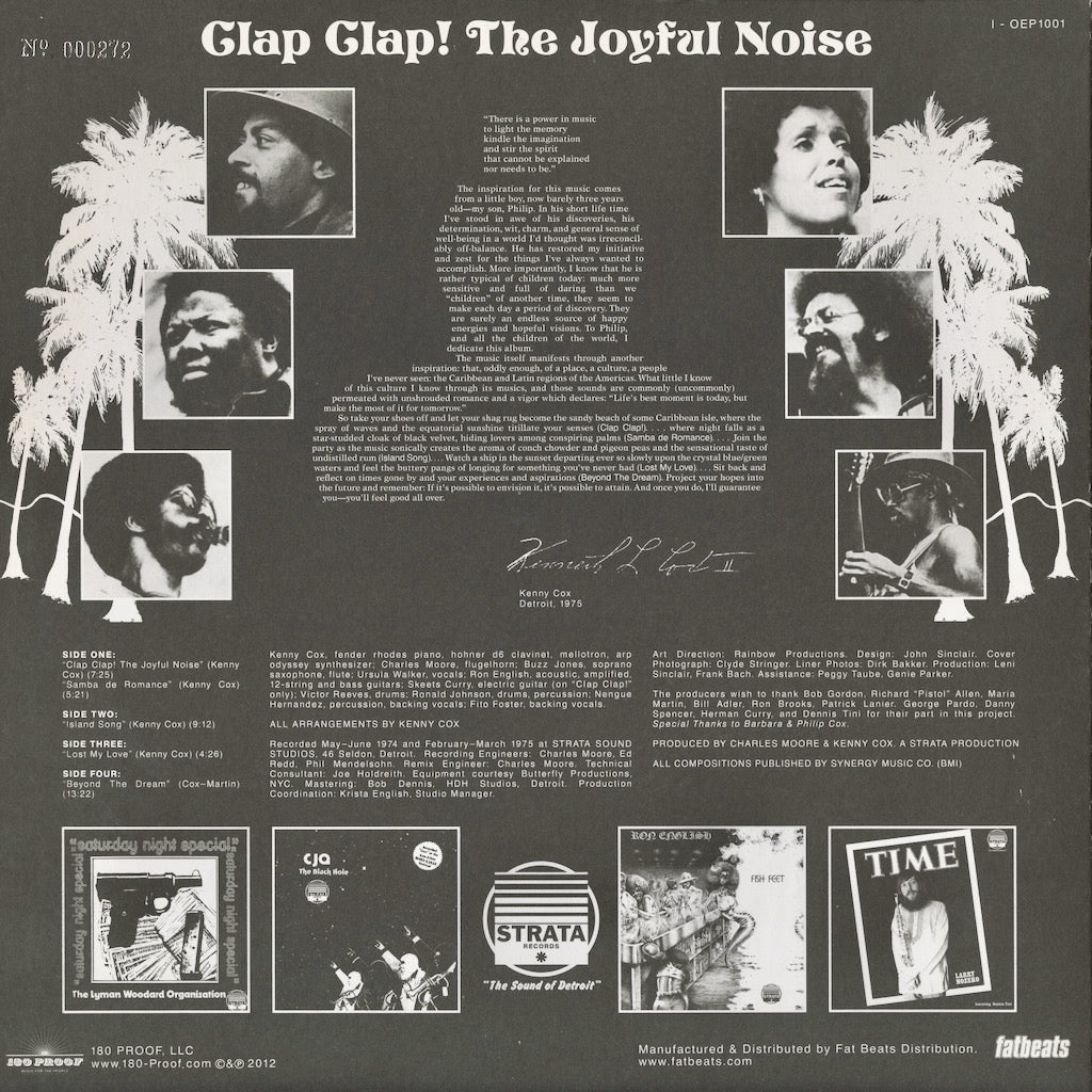 Kenny Cox / ケニー・コックス / Clap Clap! The Joyful Noise (OEP1001)