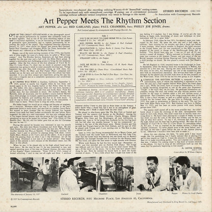 Art Pepper / アート・ペッパー / Meets The Rhythm Section  (GXC-3101)