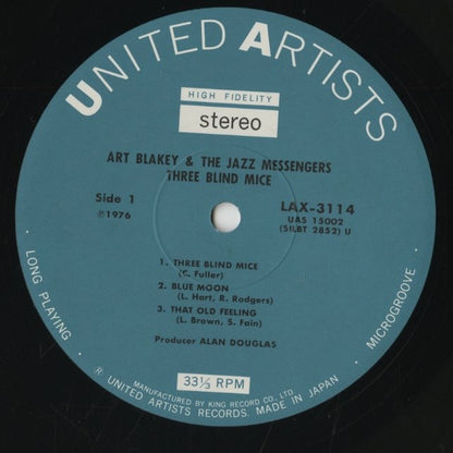 Art Blakey / アート・ブレイキー / 3 Blind Mice (LAX-3114)
