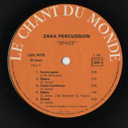 Zaka Percussion / Space  (LDX 74775)
