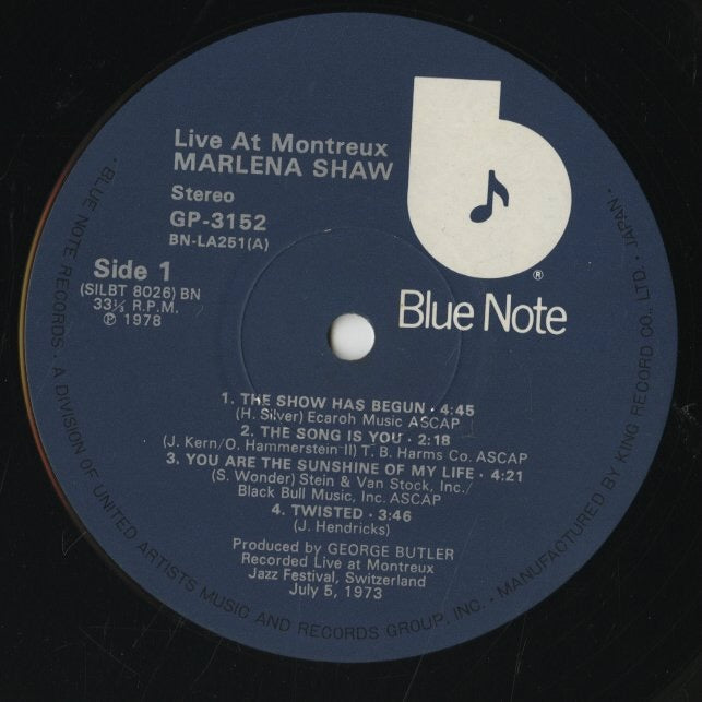Marlena Shaw / マリーナ・ショウ / Live At Montreux (GP-3152)