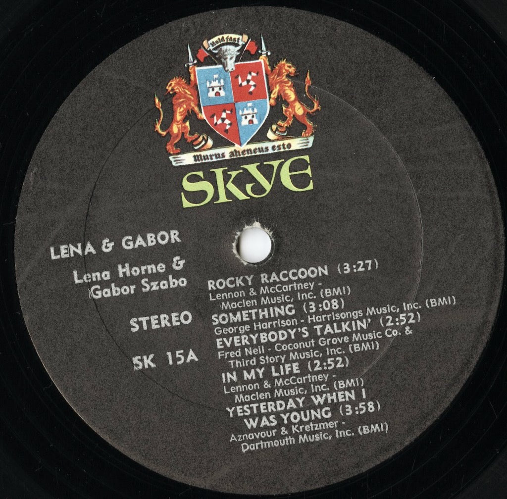 Lena Horne & Gabor Szabo – Watch What Happens (SK 15) 1970 US SKYE｜中古LP