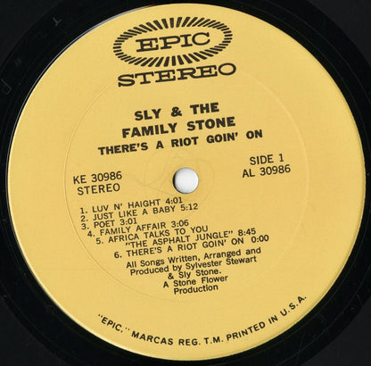 Sly & The Family Stone - There's A Riot Goin' On (KE 30986) 1971 US Epic｜中古LP