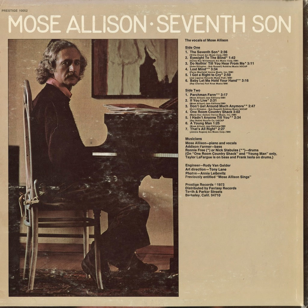 Mose Allison - The Seventh Son (PRT 10052) 1973 US Prestige｜中古LP