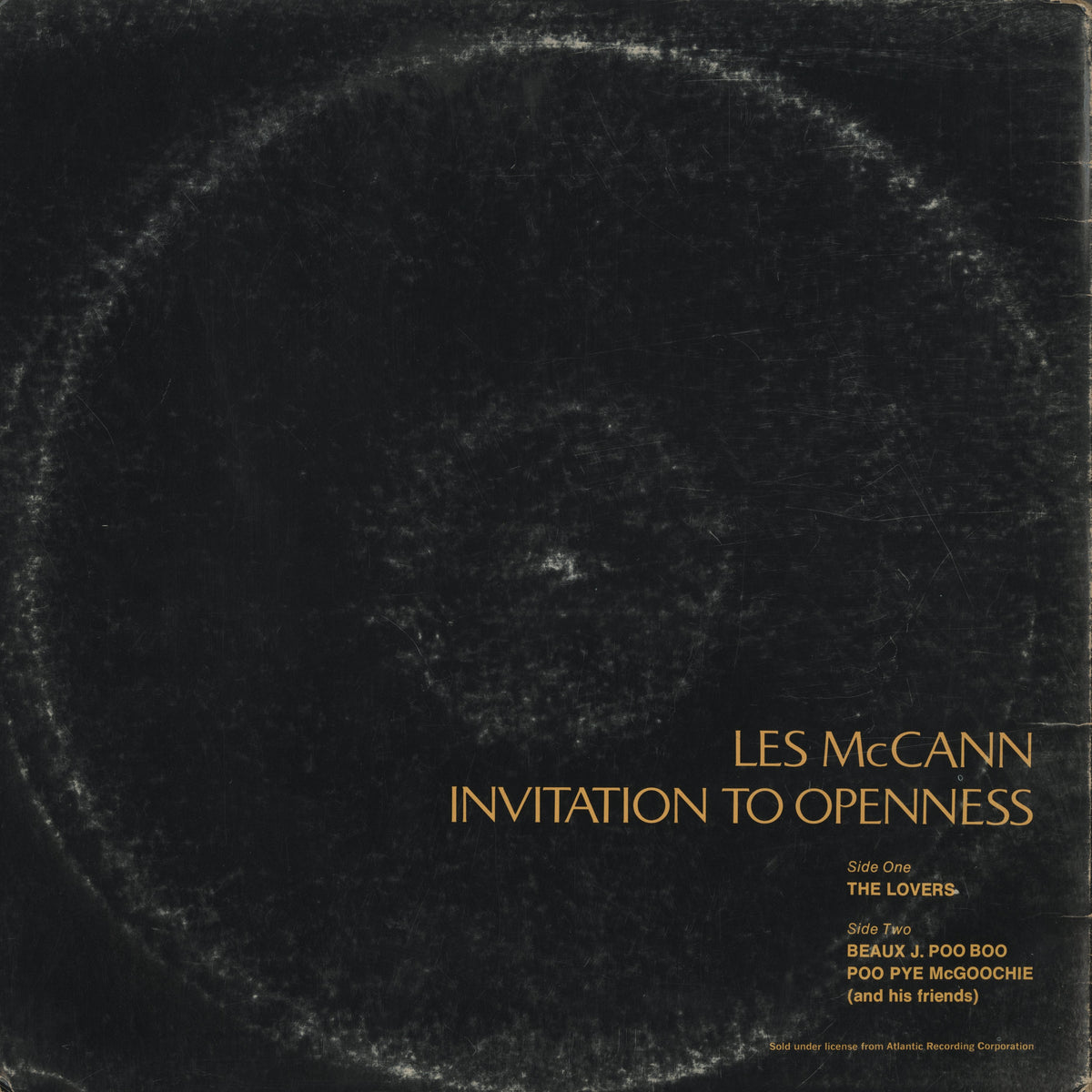 Les McCann - Invitation To Openness (SMAS-94324) LP 1972 US Atlantic｜中古LP