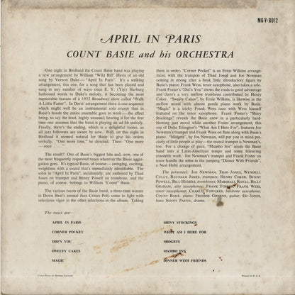 Count Basie / カウント・ベイシー / April In Paris (MG V-8012)