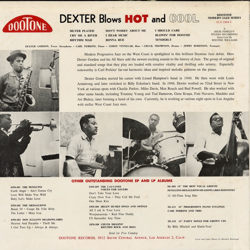 Dexter Gordon / デクスター・ゴードン / Blows Hot And Cool (ULS-1864-V)