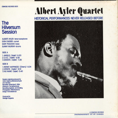 Albert Ayler / アルバート・アイラー / The Hilversum Session (6001)