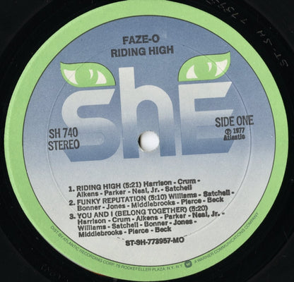 Faze-O – Riding High (SH 740) LP 1977 US SHE｜中古LP