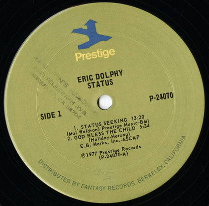 Eric Dolphy / エリック・ドルフィ / Status (P-24070)