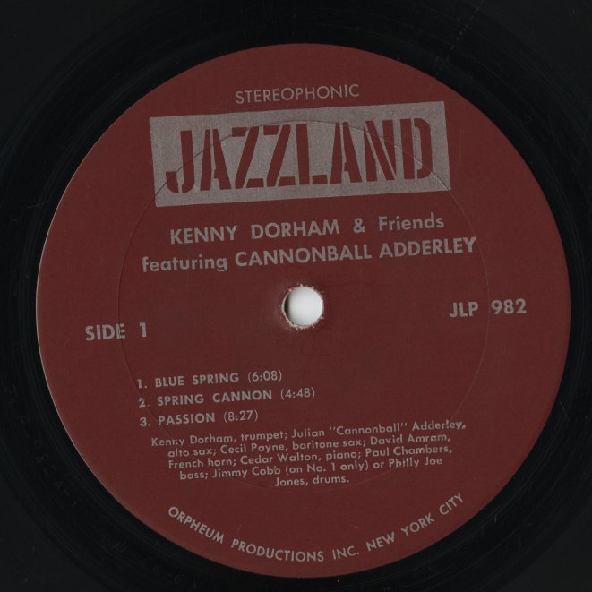 Kenny Dorham / ケニー・ドーハム / Kenny Dorham And Friends (JLP 982) - Orpheum Productions