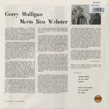 Gerry Mulligan, Ben Webster - Gerry Mulligan Meets Ben Webster (MG VS-6104) LP 2003 GER Verve/Speakers Corner｜中古LP