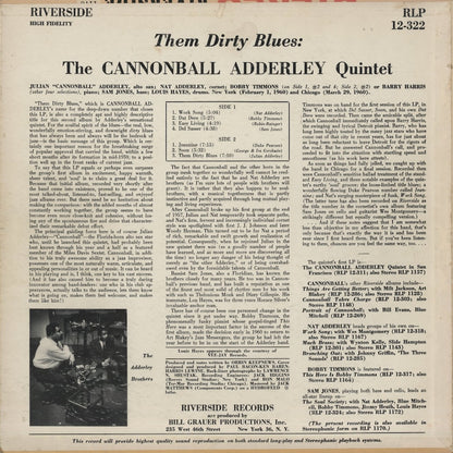 Cannonball Adderley / キャノンボール・アダレイ / Them Dirty Blues (RLP 12-322)