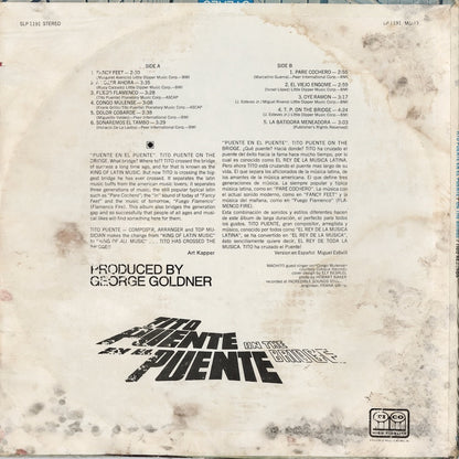 Tito Puente / ティト・プエンテ / On The Bridge (LP-1911)
