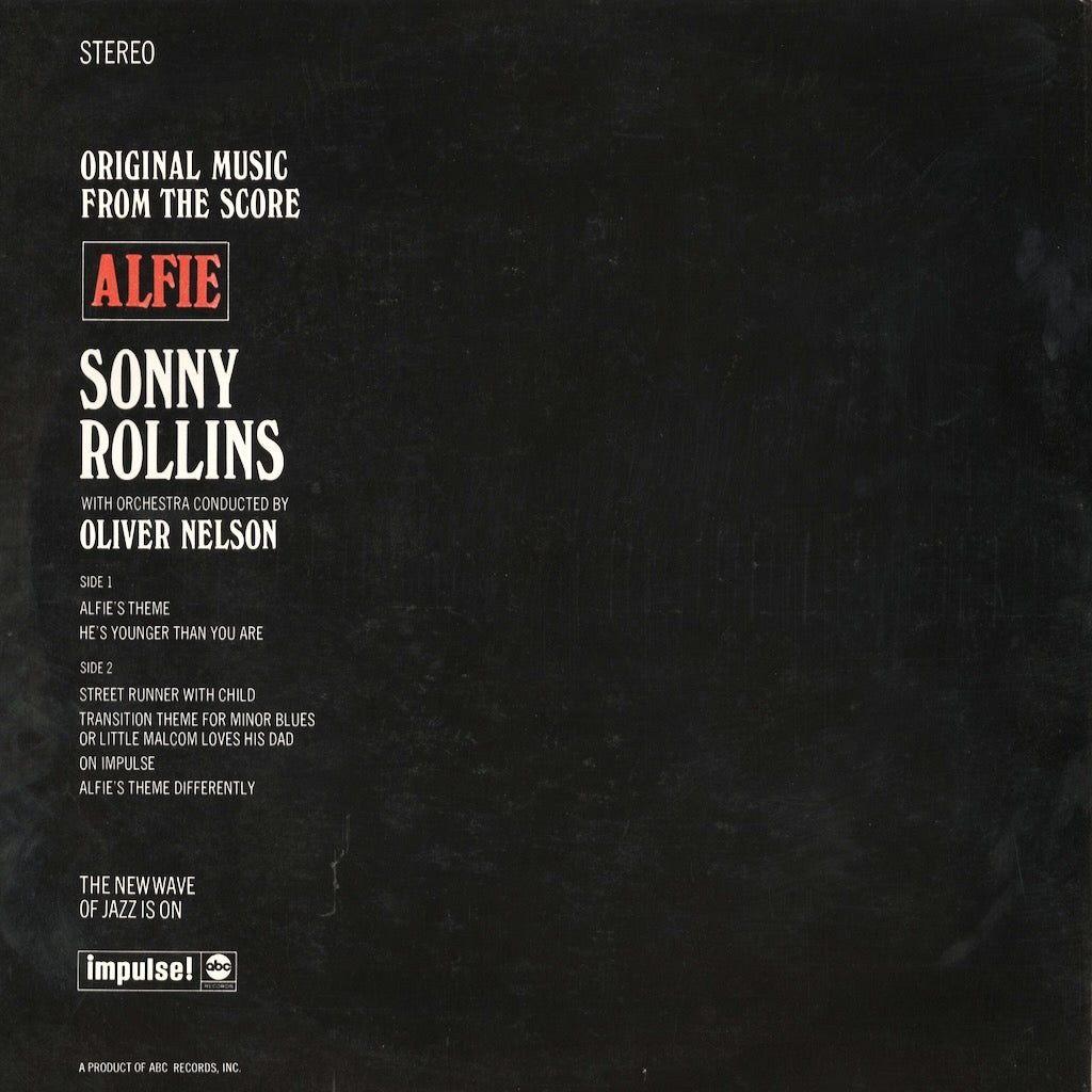 Sonny Rollins / ソニー・ロリンズ / Alfie (SR 3113)