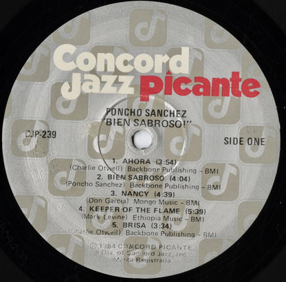 Poncho Sanchez – Bien Sabroso! (CJP-239) LP 1984 US Concord Jazz Picante | 中古LP
