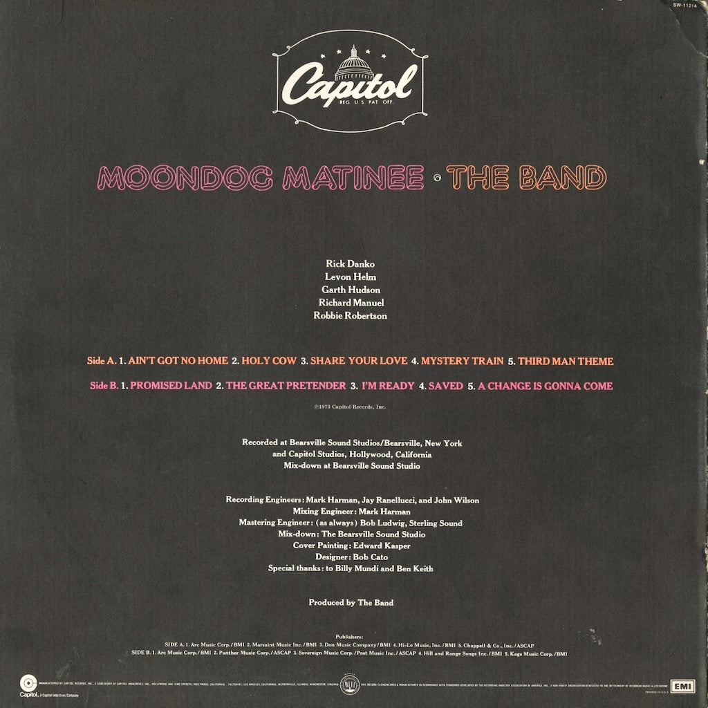 The Band / ザ・バンド / Moondog Matinee (SW-11214)