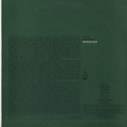 Fats Navarro / ファッツ・ナヴァロ / Vol. 2 Nostalgia (529 103)