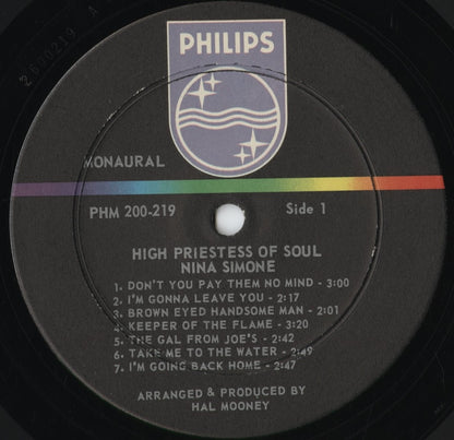 Nina Simone - High Priestess Of Soul (PHM 200-219) 1967 US Philips｜中古LP