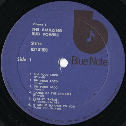 Bud Powell - The Amazing Bud Powell Volume 1 (BST-81503) LP 1973 US Blue Note｜中古LP