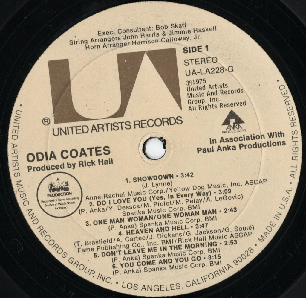 Odia Coates – Odia Coates (UA-LA228-G) LP 1975 US United Artists | 中古LP